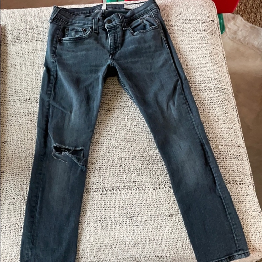 Rag and Bone Jean in Steele color. Modele style